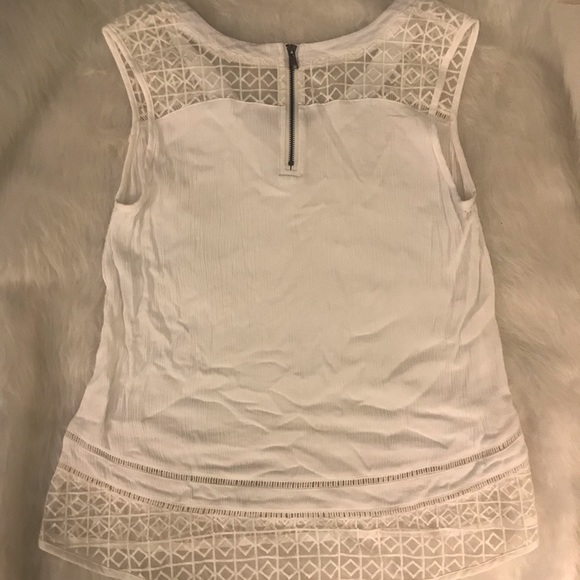 Solitaire by Ravi Khosla Laced White Top - Picture 8 of 8